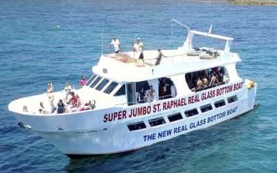 Optional trip, Wycieczka Rejs z Pafos łodzią z przeszklonym dnem z pływaniem lub nurkowaniem z rurką o godzinie 13:00