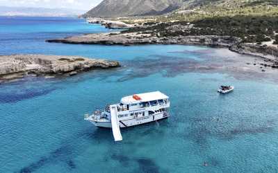 One day trip, Wycieczka Rejs na Blue Lagoon poranny z transferem z adresu z Pafos łodzią Blue Diamond